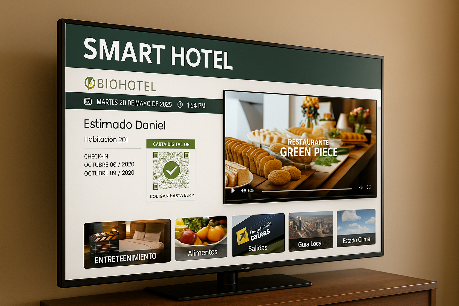 Televisión Interactiva Smart Hotel